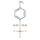 4-[(trifluoromethyl)sulfonyl]aniline (CAS 473-27-8) - chemical structure image