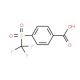4-[(trifluoromethyl)sulfonyl]benzoic acid (CAS 312-22-1) - chemical structure image