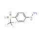 {4-[(trifluoromethyl)sulfonyl]phenyl}hydrazine - chemical structure image