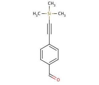 4-[(Trimethylsilyl)ethynyl]benzaldehyde (CAS 77123-57-0) - chemical structure image