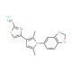 4-[1-(1,3-benzodioxol-5-yl)-2,5-dimethyl-1H-pyrrol-3-yl]-1,3-thiazol-2-amine hydrochloride - chemical structure image