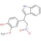 4-[1-(1H-indol-3-yl)-2-nitroethyl]-2-methoxyphenol - chemical structure image