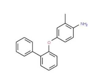 4-([1,1&prime;-Biphenyl]-2-yloxy)-2-methylphenylamine - chemical structure image