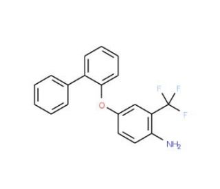 4-([1,1&prime;-Biphenyl]-2-yloxy)-2-(trifluoromethyl)-phenylamine - chemical structure image