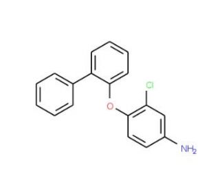 4-([1,1&prime;-Biphenyl]-2-yloxy)-3-chlorophenylamine - chemical structure image