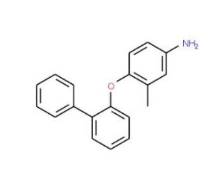 4-([1,1&prime;-Biphenyl]-2-yloxy)-3-methylphenylamine - chemical structure image