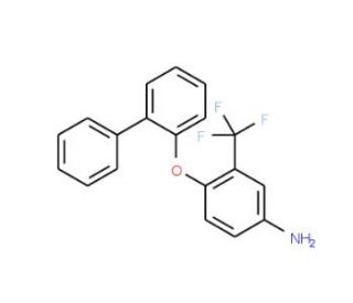 4-([1,1&prime;-Biphenyl]-2-yloxy)-3-(trifluoromethyl)-phenylamine - chemical structure image
