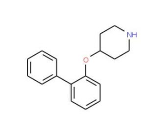 4-([1,1&prime;-Biphenyl]-2-yloxy)piperidine - chemical structure image