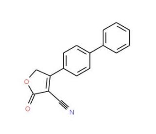 4-[1,1&prime;-Biphenyl]-4-yl-2-oxo-2,5-dihydro-3-furan carbonitrile - chemical structure image