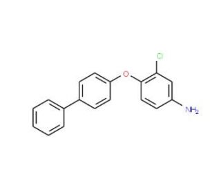 4-([1,1&prime;-Biphenyl]-4-yloxy)-3-chlorophenylamine - chemical structure image