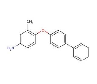 4-([1,1&prime;-Biphenyl]-4-yloxy)-3-methylphenylamine - chemical structure image