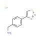 4-(1,2,3-thiadiazol-4-yl)benzylamine hydrochloride (CAS 175205-49-9) - chemical structure image