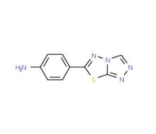 4-[1,2,4]Triazolo[3,4-b][1,3,4]thiadiazol-6-yl-phenylamine (CAS 797767-52-3) - chemical structure image
