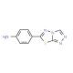 4-[1,2,4]Triazolo[3,4-b][1,3,4]thiadiazol-6-yl-phenylamine (CAS 797767-52-3) - chemical structure image