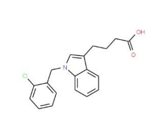 4-[1-(2-Chlorobenzyl)-1H-indol-3-yl]butanoic acid - chemical structure image