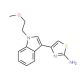4-[1-(2-Methoxy-ethyl)-1H-indol-3-yl]-thiazol-2-ylamine - chemical structure image