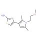 4-[1-(2-Methoxy-ethyl)-2,5-dimethyl-1H-pyrrol-3-yl]-thiazol-2-ylamine - chemical structure image