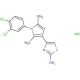 4-[1-(3,4-dichlorophenyl)-2,5-dimethyl-1H-pyrrol-3-yl]-1,3-thiazol-2-amine hydrochloride - chemical structure image