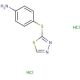 4-(1,3,4-thiadiazol-2-ylsulfanyl)aniline dihydrochloride - chemical structure image