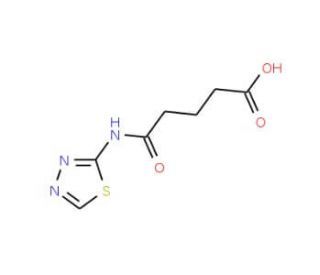 4-([1,3,4]Thiadiazol-2-ylcarbamoyl)-butyric acid (CAS 382597-97-9) - chemical structure image