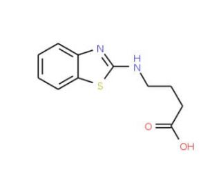 4-(1,3-benzothiazol-2-ylamino)butanoic acid - chemical structure image