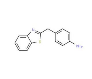 4-(1,3-benzothiazol-2-ylmethyl)aniline (CAS 37859-28-2) - chemical structure image