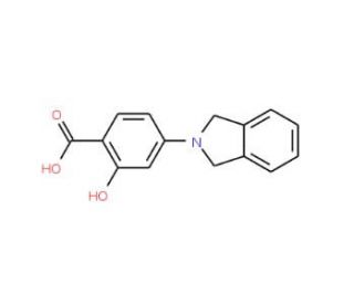 4-(1,3-Dihydro-isoindol-2-yl)-2-hydroxy-benzoic acid - chemical structure image