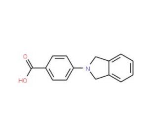 4-(1,3-Dihydro-isoindol-2-yl)-benzoic acid (CAS 329715-35-7) - chemical structure image