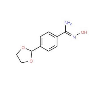 4-(1,3-Dioxolan-2-yl)benzamidoxime (CAS 852691-00-0) - chemical structure image