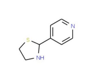 4-(1,3-Thiazolan-2-yl)pyridine (CAS 700-92-5) - chemical structure image