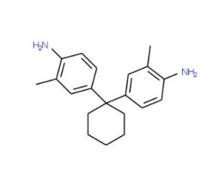 4-[1-(4-amino-3-methylphenyl)cyclohexyl]-2-methylphenylamine (CAS 6442-08-6) - chemical structure image