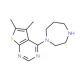 4-(1,4-Diazapanyl)-5,6-dimethylthieno[2,3-d]-pyrimidine - chemical structure image