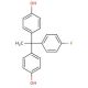 4-[1-(4-fluorophenyl)-1-(4-hydroxyphenyl)ethyl]phenol - chemical structure image