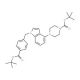4-[1-(4-tBoc-benzyl)-1H-indol-4-yl]-piperazine-1-carboxylic acid tBu ester (CAS 1044764-11-5) - chemical structure image