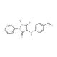4-(1,5-Dimethyl-3-oxo-2-phenyl-2,3-dihydro-1H-pyrazol-4-ylamino)-benzaldehyde - chemical structure image