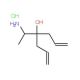 4-(1-Amino-ethyl)-hepta-1,6-dien-4-ol hydrochloride - chemical structure image