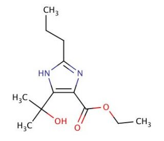 4-(1-Hydroxy-1-methylethyl)-2-propyl-1H-imidazole-5-carboxylic Acid Ethyl Ester - chemical structure image