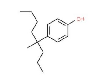 4-(1-Methyl-1-propylpentyl)phenol (CAS 186825-40-1) - chemical structure image