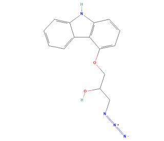 4-[1&prime;-(3&prime;-Azido-1&prime;,2&prime;-propanediol)]carbazole (CAS 1253696-17-1) - chemical structure image