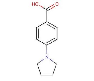 4-(1-Pyrrolidinyl)benzoic acid (CAS 22090-27-3) - chemical structure image