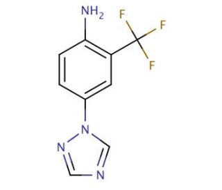 4-(1H-1,2,4-triazol-1-yl)-2-(trifluoromethyl)aniline - chemical structure image