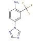 4-(1H-1,2,4-triazol-1-yl)-2-(trifluoromethyl)aniline - chemical structure image