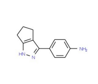 4-{1H,4H,5H,6H-cyclopenta[c]pyrazol-3-yl}aniline - chemical structure image