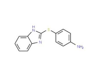4-(1H-benzimidazol-2-ylthio)aniline (CAS 956-13-8) - chemical structure image