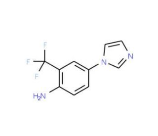 4-(1H-imidazol-1-yl)-2-(trifluoromethyl)aniline - chemical structure image