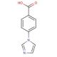 4-(1H-Imidazol-1-yl)benzoic acid (CAS 17616-04-5) - chemical structure image