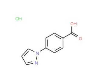 4-(1H-Pyrazol-1-yl)benzoic acid hydrochloride - chemical structure image