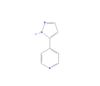 4-(1H-Pyrazol-3-yl)pyridine (CAS 17784-60-0) - chemical structure image