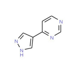 4-(1H-Pyrazol-4-yl)pyrimidine (CAS 28648-87-5) - chemical structure image