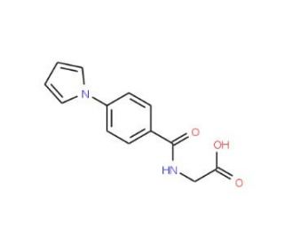{[4-(1H-pyrrol-1-yl)benzoyl]amino}acetic acid - chemical structure image